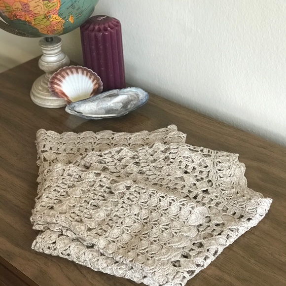 Silk and linen crochet lace sweater XS/S - Picture 5 of 16